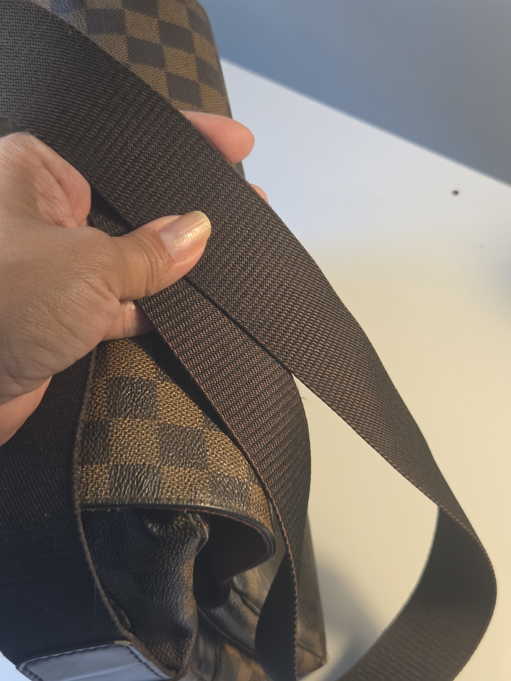 Louis Vuitton LV Crossbody bag Naviglio Brown Damier Authentic - Picture 16 of 16